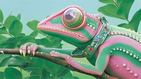  Veiled Chameleon:  A Master of Disguise That Blends Seamlessly into Its Ever-Changing Environment!